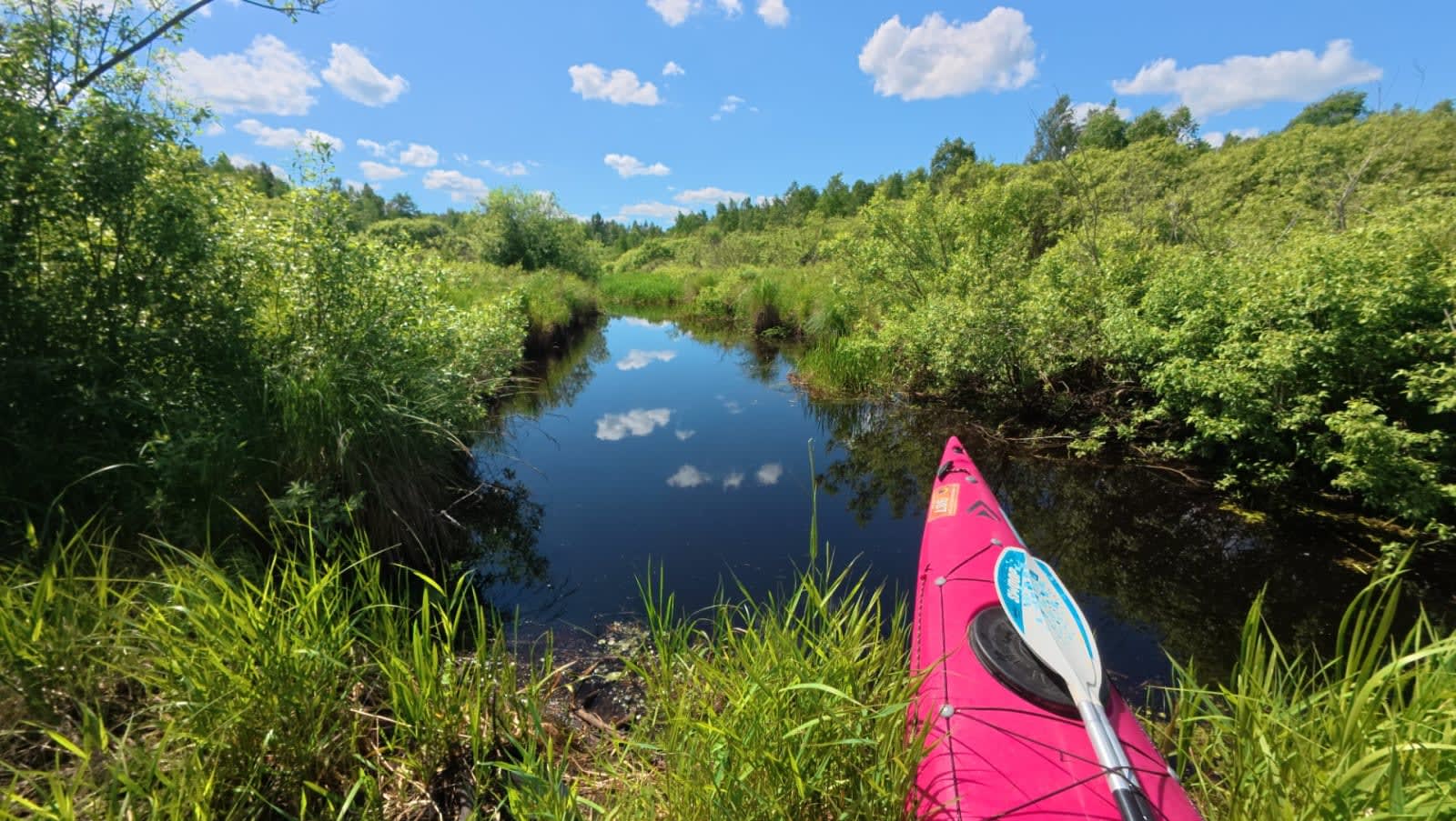 Lifting boats over the first beaver dam